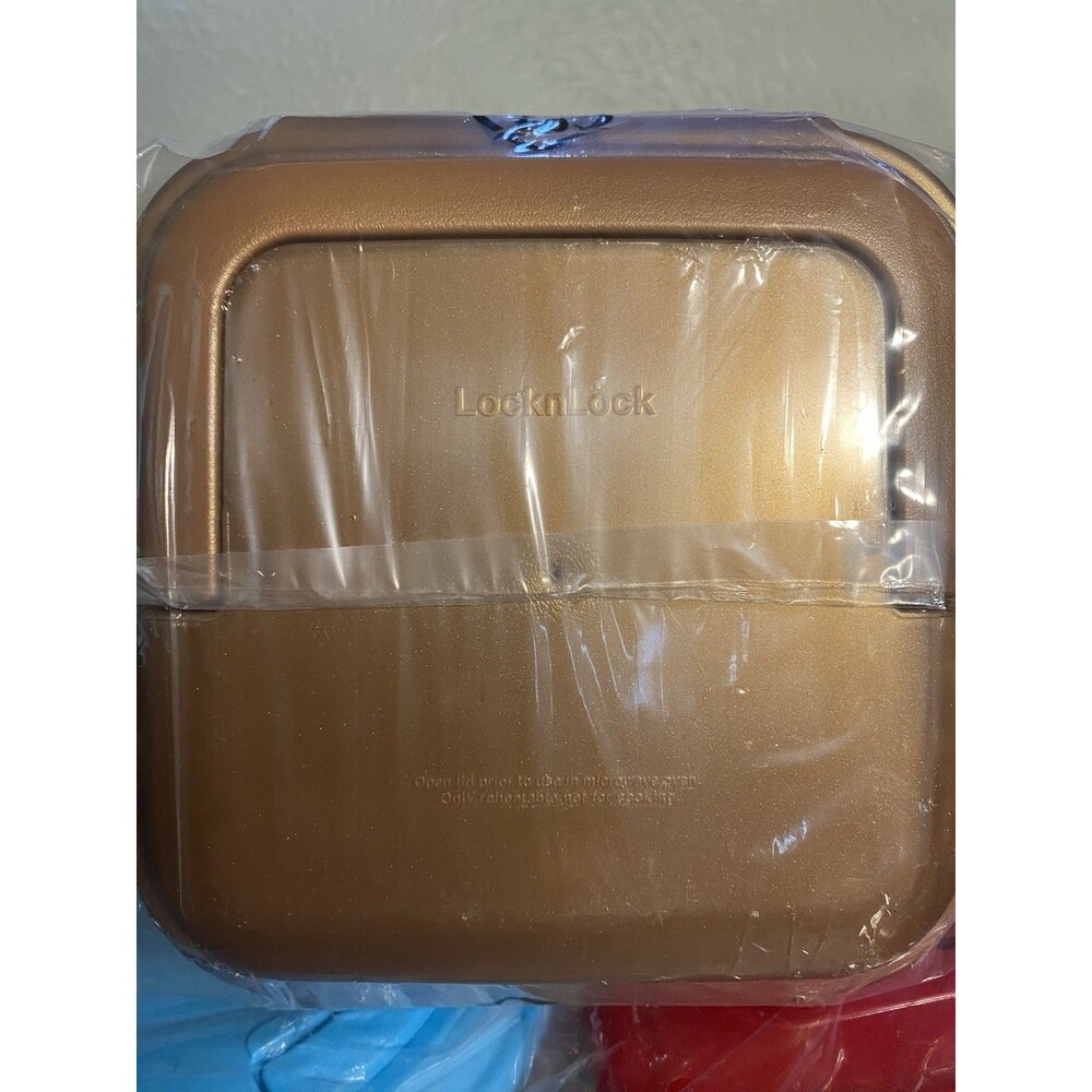 Lock N Lock Tupperware. 3pc Set. Square, Round And Rectangle. New In Plastic. - Picture 3 of 5